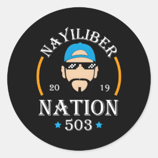 Nayib Bukele Nayiliber Nation 503 El Salvador Classic Round Sticker