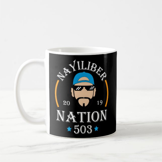 Nayib Bukele Nayiliber Nation 503 El Salvador Coffee Mug (Left)