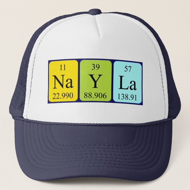 Nayla periodic table name hat (Front)