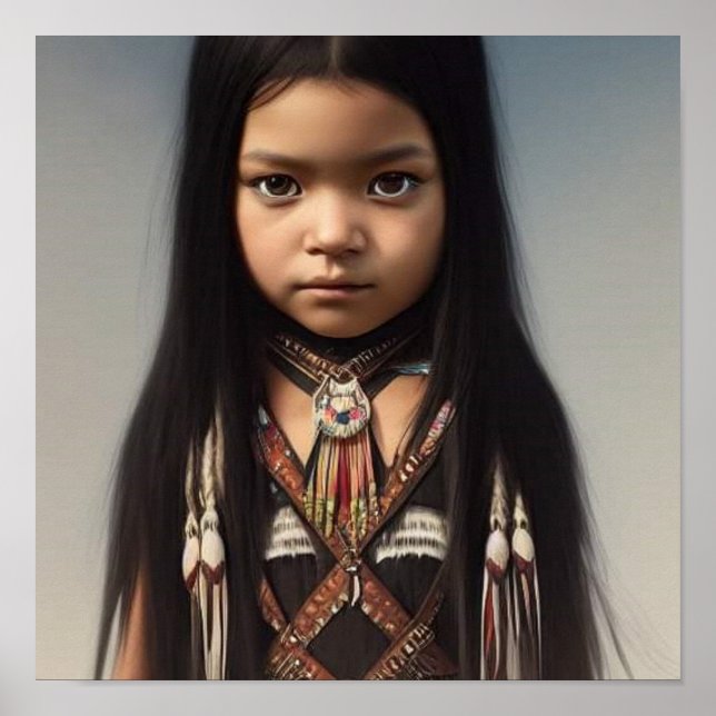 Nayla The Little Native American Girl Poster (Front)