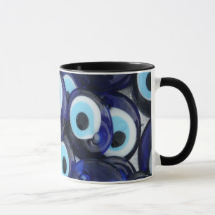 Nazar Amulets Evil Eye Stones Blue Pattern Mug