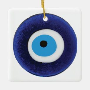 Nazar Evil Eye Protection Symbol Ceramic Ornament