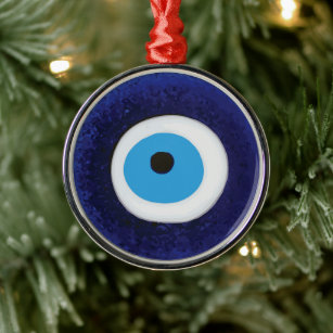 Nazar Evil Eye Protection Symbol Metal Ornament