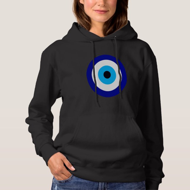 Nazar Eye of Fatima Nazar Boncugu Evil Eye Hoodie (Front)