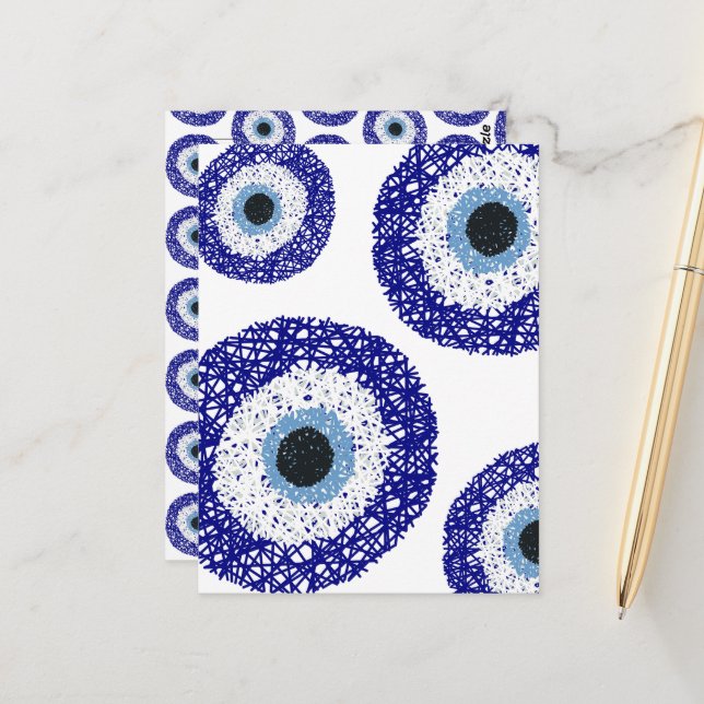 Nazar eye postcard (Front/Back In Situ)