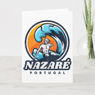 Nazare Portugal Surfing Competition Vintage Surf S Card