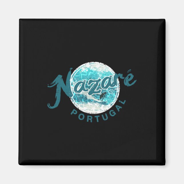 Nazare Portugal Vintage Surfing _3  Magnet (Front)