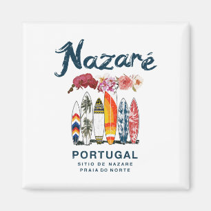 Nazare Portugal Vintage Surfing _4 Magnet