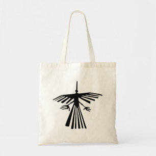 nazca bird ancient symbol peru geoglyph lines tote bag