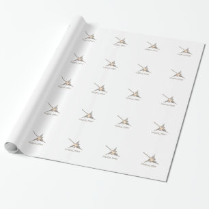 Nazca Hummingbird Geoglyph Newsprint Wrapping Paper