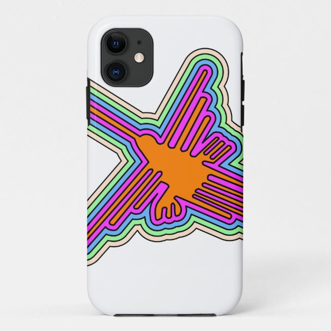 Nazca Hummingbird Peru Drawing Case-Mate iPhone Case (Back)
