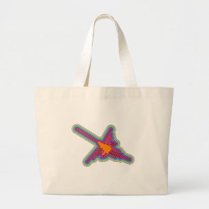 Nazca Hummingbird Peru Drawing Large Tote Bag