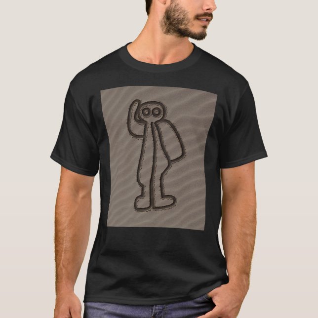 NAZCA LINES ASTRONAUT NAZCA LINES ART Geoglyphs T-Shirt (Front)