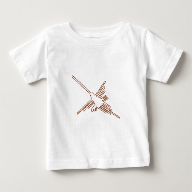 Nazca Lines Hummingbird Sketch Baby T-Shirt (Front)