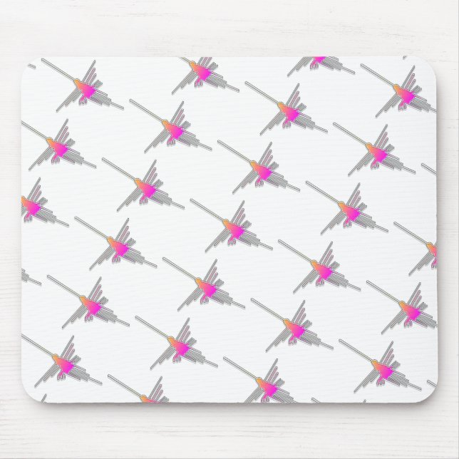 Nazca Lines Hummingbirds - Tiled Version Mouse Pad (Front)