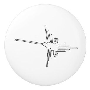 Nazca Peru bird ancient geoglyph symbol mystery en Ceramic Knob