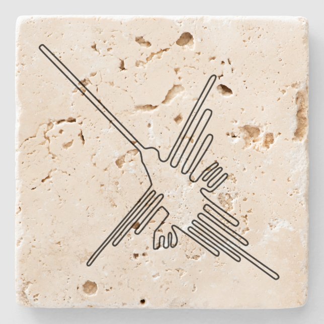 Nazca Peru bird ancient geoglyph symbol mystery en Stone Coaster (Front)