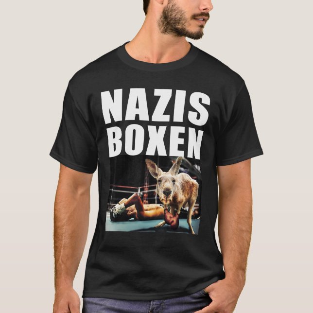Nazis Boxing Demo Against Right And Violence With  T-Shirt (Front)