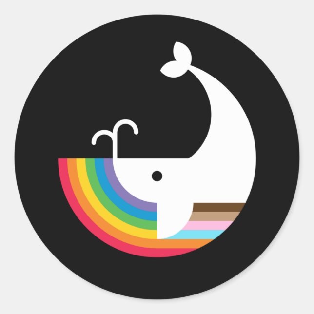 NB Pride Whale Sticker (Front)