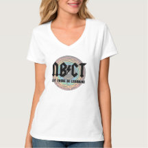 NBCT Vinyl Record  Vneck Personalised  T-Shirt