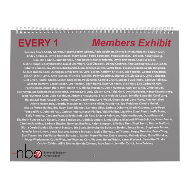 NBO Every 1 2022 Exhibit Calendar (Cover)
