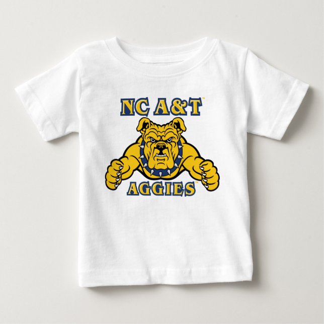 NC A&T Aggies | Aggie Bulldog Baby T-Shirt (Front)
