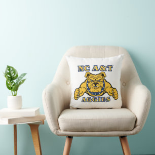 NC A&T Aggies   Aggie Bulldog Cushion
