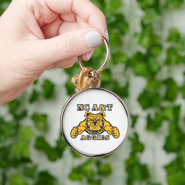 NC A&T Aggies | Aggie Bulldog Key Ring (Hand)