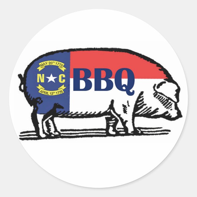 NC BBQ sticker (Front)