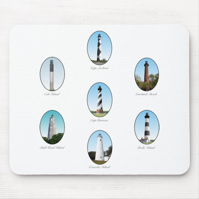 NC Lighthouses Combo Two Mouse Pad (Front)