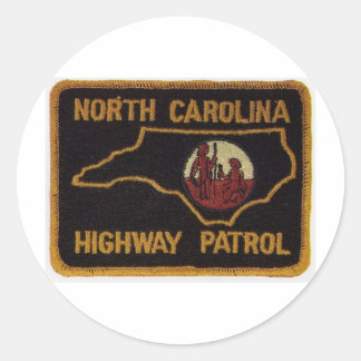 NC STATE TROOPER CLASSIC ROUND STICKER