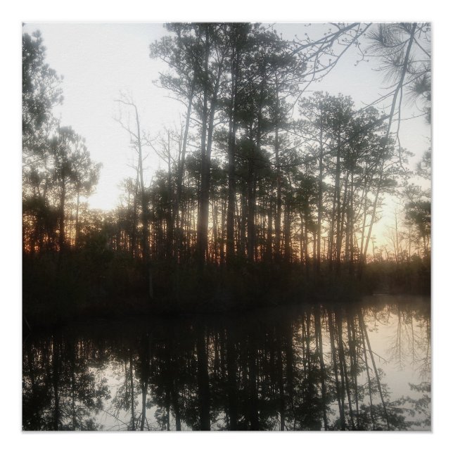 NC Sunrise Rustic Landscape Poster (Front)