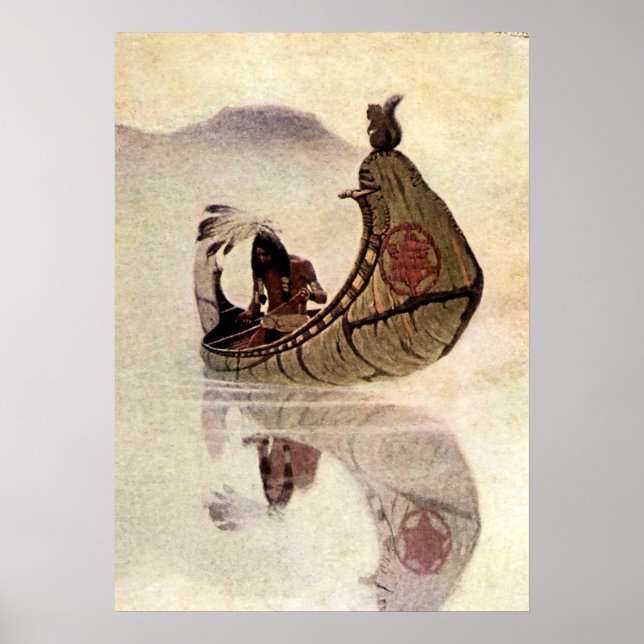 NC Wyeth Historical Painting Hiawatha Poster (Front)