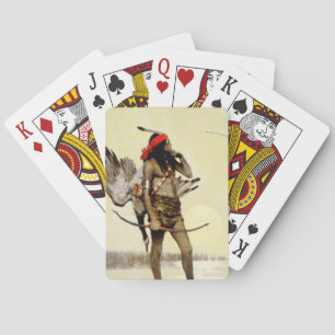 NC Wyeth Historical Painting Native Indian Hunting Playing Cards