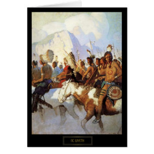 NC Wyeth Historical Painting The War Party