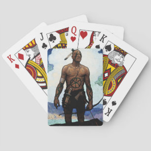 NC Wyeth Painting “Last of the Mohicans” Playing Cards