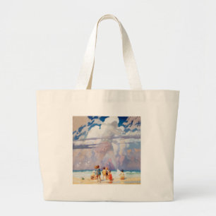 NC Wyeth The Giant Artwork Beach Coastal Large Tote Bag