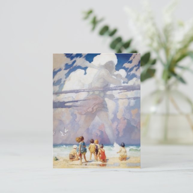 NC Wyeth The Giant Artwork Beach Coastal Postcard (Standing Front)