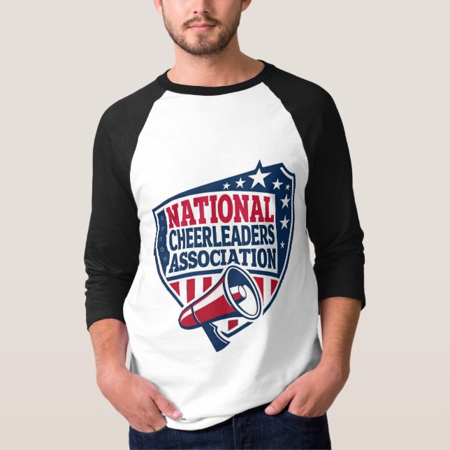NCA Cheerleading Logo - Bold Megaphone Design. T-Shirt (Front)