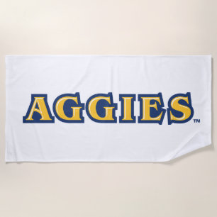 NCA&T State University Aggies Wordmark Beach Towel