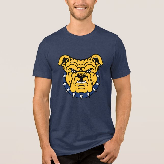NCA&T State University | Bulldog Face 2 Tri-Blend Shirt (Front)
