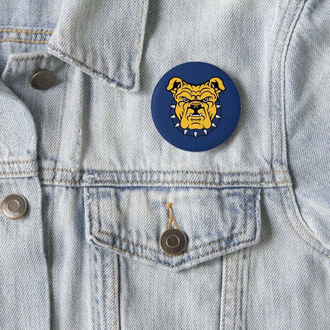 NCA&T State University | Bulldog Face 6 Cm Round Badge (In Situ)