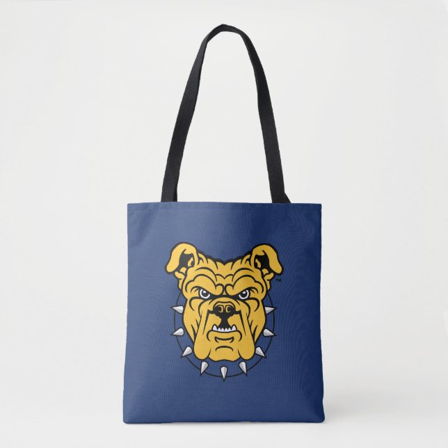 NCA&T State University | Bulldog Face Tote Bag (Front)