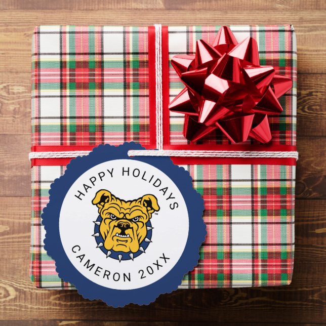 NCA&T State University | Bulldog Face Tree Decoration Card (Insitu (Gift))