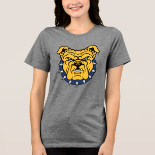 NCA&T State University Bulldog Face Tri-Blend Shirt