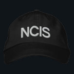 NCIS EMBROIDERED HAT<br><div class="desc">NCIS in white text .. embroidered cap from Ricaso</div>