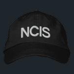 NCIS EMBROIDERED HAT<br><div class="desc">NCIS in white text .. embroidered cap from Ricaso</div>