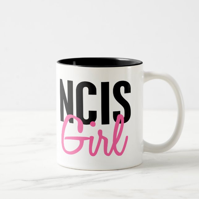 NCIS Girl 4 Two-Tone Coffee Mug (Right)
