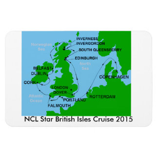 NCL Star British Isles Cruise 2015 Magnet