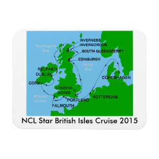 NCL Star British Isles Cruise 2015 Magnet